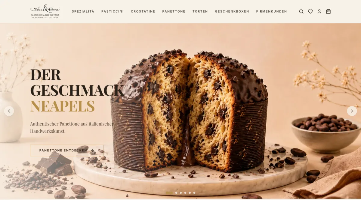 Startseite von Dolce & Falcone